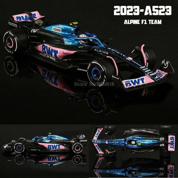 Bburago 1:43 Alpine F1 Team 2023 A523 10# Pierre Gasly 31# Esteban Ocon alloy car model toy series collection gift Die cast Z260307