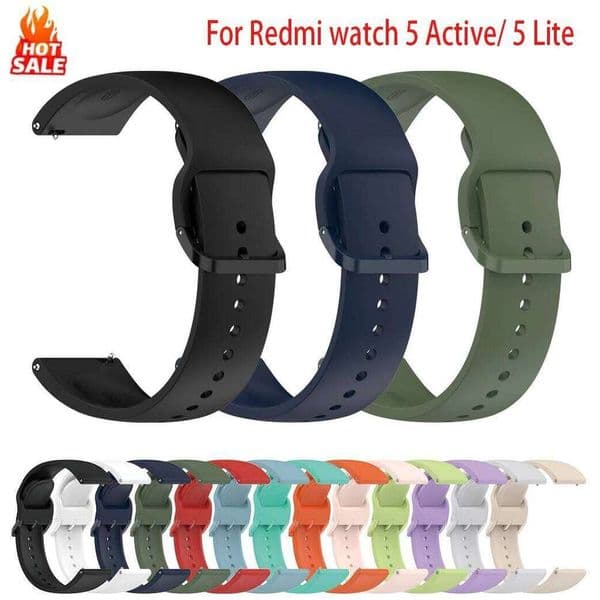 Original Silicone bands For Redmi strap smartwatch breathable Official Bracelet correa redmi watch active/ 5 lite H260305