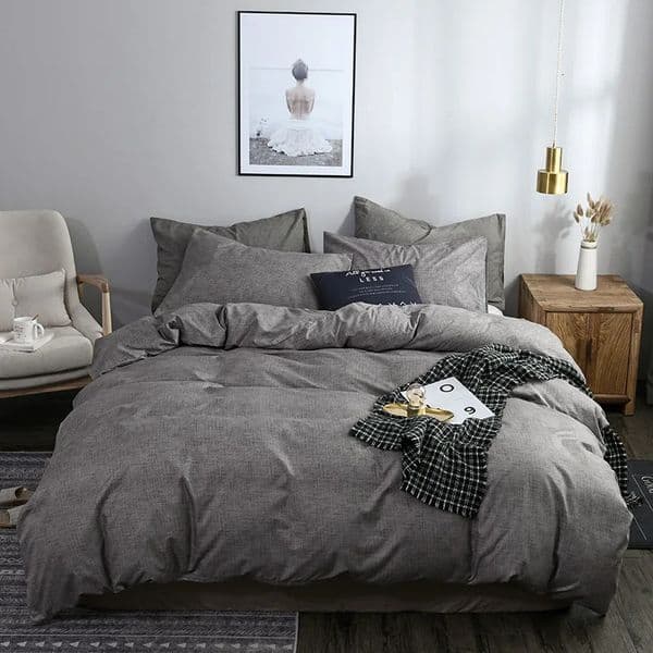 2/3pcs Solid Color Duvet Cover Set Super Soft Queen King Size Bedding Sets Single Double Bed Comforter Cover and Pillowcases 260306