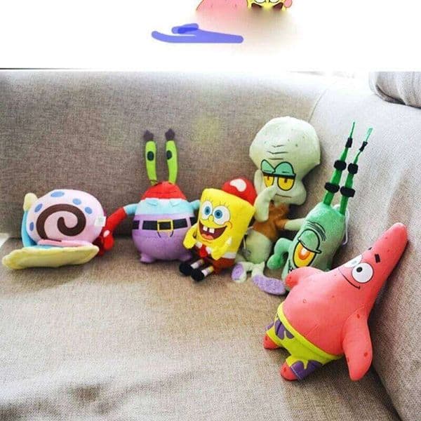 20-30cm Spong Patrick Star Plush Toy Soft Cartoon Animal Doll For Children Animation Dolls Kids Birthday Gift H260305