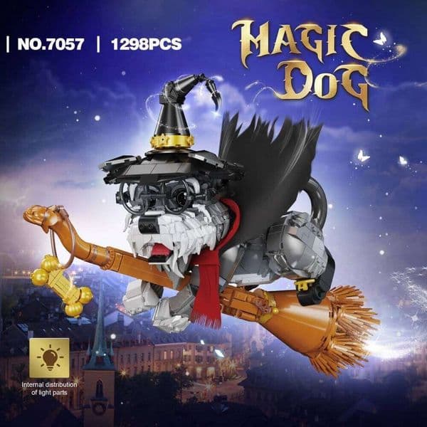 1298pcs Creative Series Magic World Dog Doctor Building Blocks Bricks Animal Desktop Ornament Model Kid Assembly Toy Boys Gift Z260305