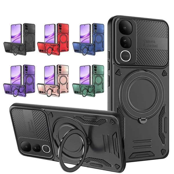 Armor Magnetic Case For Y29 Y29S Y39 Y04 4G 5G Ring Bracket Bumper Stand Holder Cover for / V50 Lite Phone Cases H260305