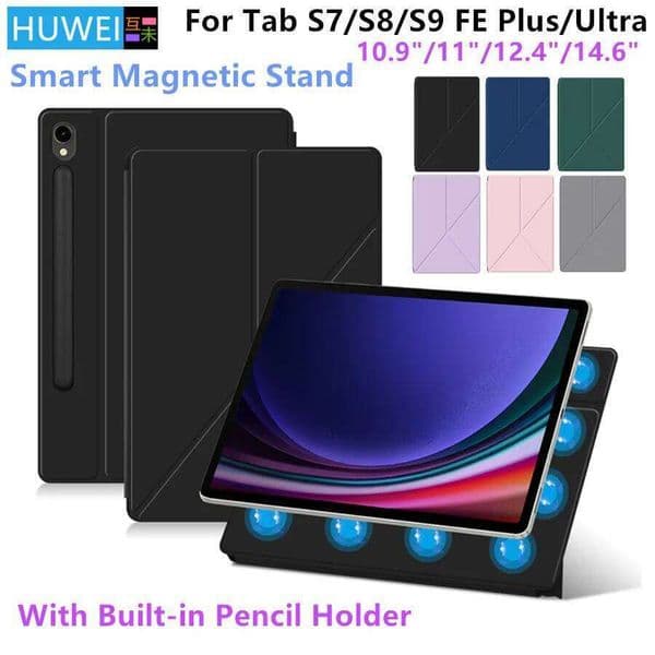 Magnetic Case For Samsung Galaxy Tab FE S7 Plus S9FE S7FE S9+ S8+ S8 S9 S10 Ultra Talbet Stand Smart Shell Cover Cases 26Y0307