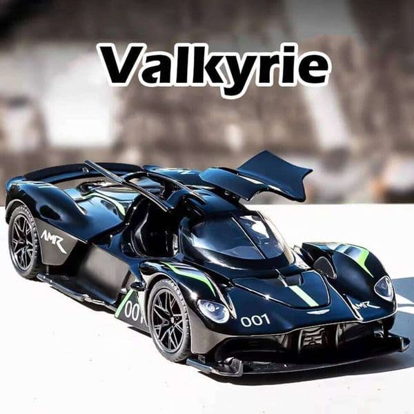 1:32 Valkyrie Vulcan Alloy Sports Model Toy Diecast Metal Door Opened Sound Light Pull Back Miniature Car Boy Christmas Gift Z260307