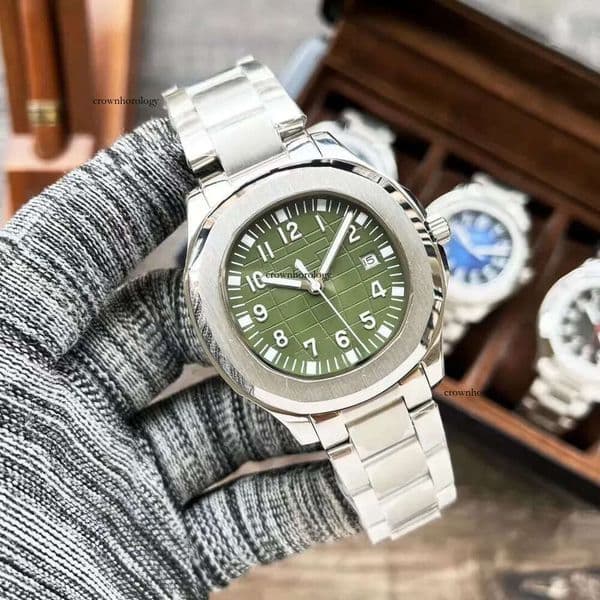men's watch automatic movement stainless steel strap original clasp sapphire glass super luminous Montreux 85