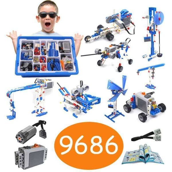 STEM Education Children School Building Block Toys 9686 Sets High-Tech MOC Robot Technical Compatible LegOe 2.0 Robotics Brick C260306