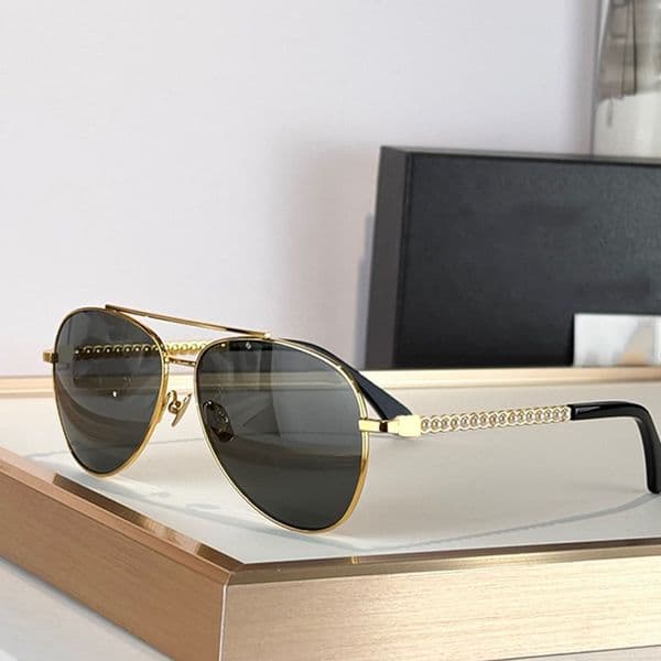 New fashion designer women oval sunglasses Men Women metal sunglasses CH5564 casual beach high street goggles style UV protection box included