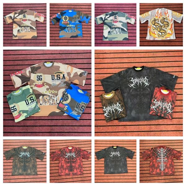 studios chunk shirt luxury designer shirts for men designer men's clothing tees polos Men's t shirts size M L XL color water wash hip hop t shirt polo