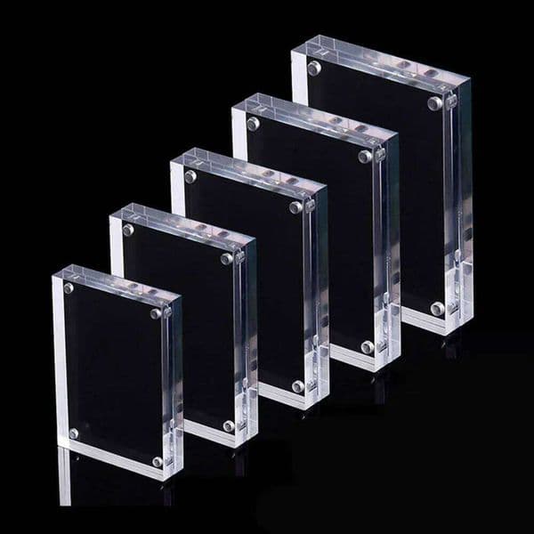 1 Pc Transparent Photo Acrylic Magnetic Frame Poster Display Stand 3/5mm For Room Desk Home Decoration H260306