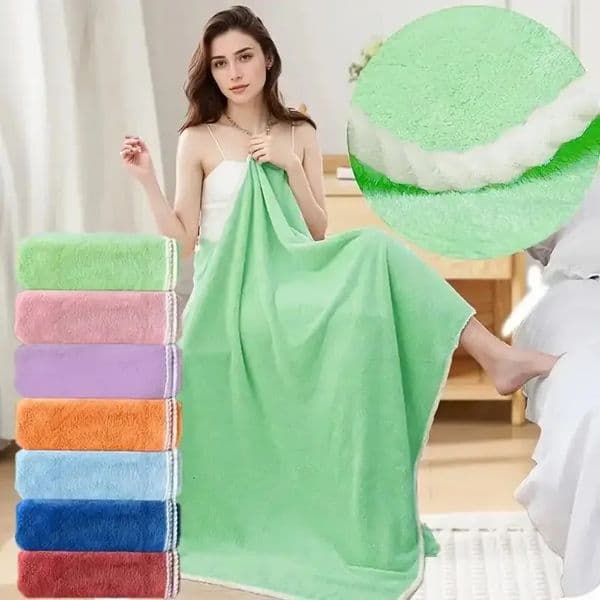 90180cm Bath Towel Extra Soft SkinGentle Super Absorbent No Shedding MultiColor Available Ideal for Home Baths 260304BJ