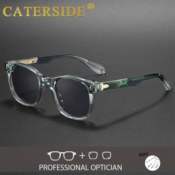 CATERSIDE Men's Optical Sunglasses High-Quality Square Lenses Prescription Glasses Women's Outdoor Retro Myopia Eyeglass UV400 Z260306