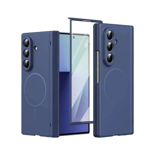 Shockproof Hinge Protective Magnetic Phone Case Galaxy Z Fold 7 6 5 4 3 5G for Fold7 Fold6 Frosted Cover H260305