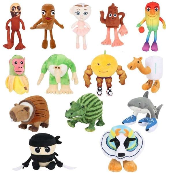 Cute Shoe Wearing Shark Interesting Tung Sahur Plush Toy Game Peripherals Stuffed Toys Kids Birthday Gifts W260306