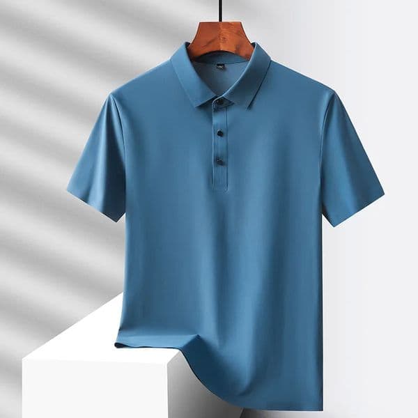 Selected nylon fabric dads summer clothing middle-aged mens short sleeved T-shirt summer ice silk quick drying mid 260305