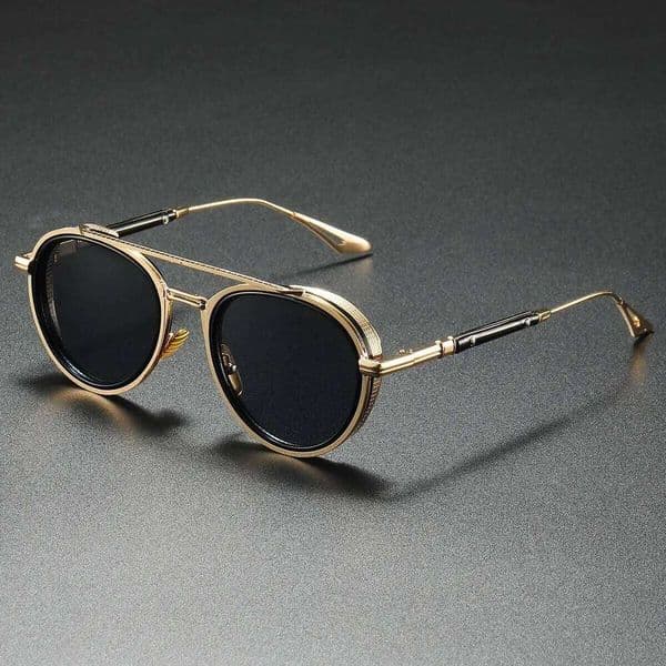 Exquisite Sunglasses Men 2025 New Brand Round Pilot Punk Sun Man Unisex Luxury Glasses Lentes De Sol Hombre Z260306