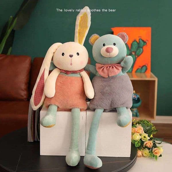 Easter Skirt Long Legs Doll Bear Cute Holiday Gift Sleeping Bunny Plush Toys W260306 W260306