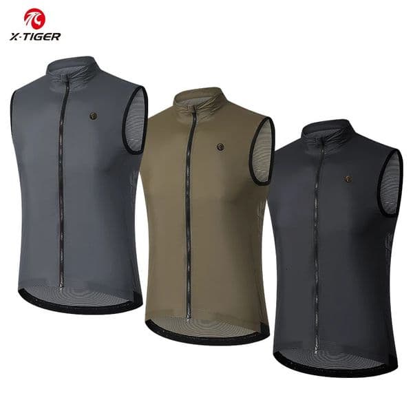X-TIGER Lightweight Biking Vest Jacket Men Jerseys Portable Storage Windproof Cycling Sleeveless Jersey Bicycle Clothing 260306