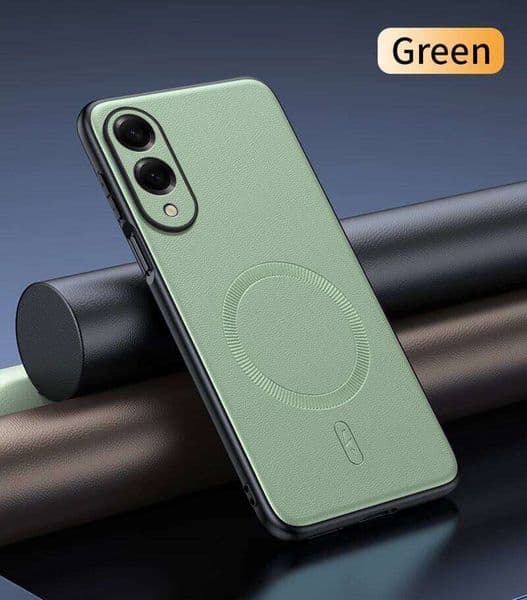 Case Magnetic Leather Shield Cover For S25 Edge Anti-Fingerprint Non-Slip PC+TPU H260305