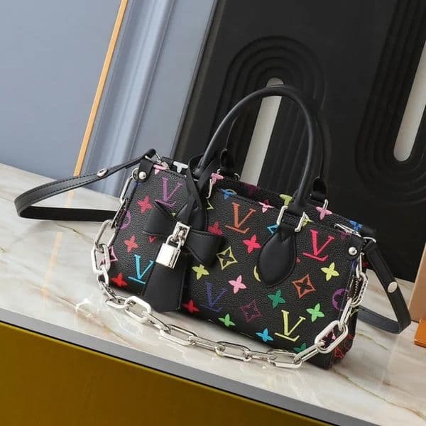 2026 10A Women designers Colorful Onthego East West wallet PM weekend Reverse Canvas Tote Bag with Round Coin Wallet Designer Luxury Handbag Shoulder Bag