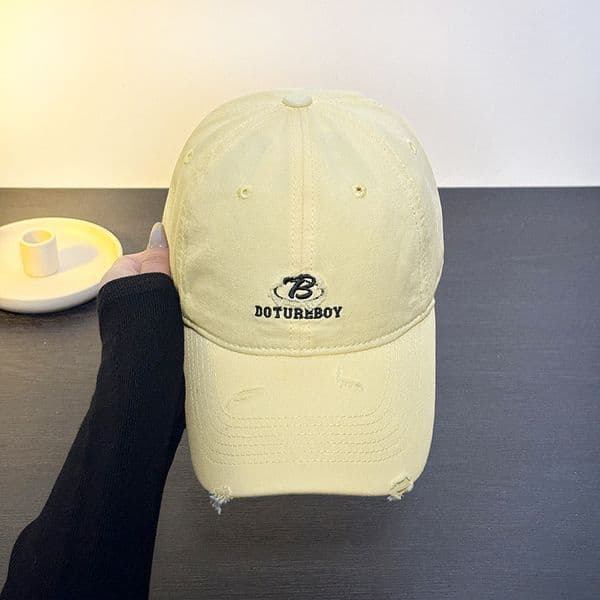 Designer Brand festival 2026 New Luxury Korean Letter B Embroidered Women's Baseball Cap Spring And Autumn Make The Face Look Smaller Big Head Circumference Hat