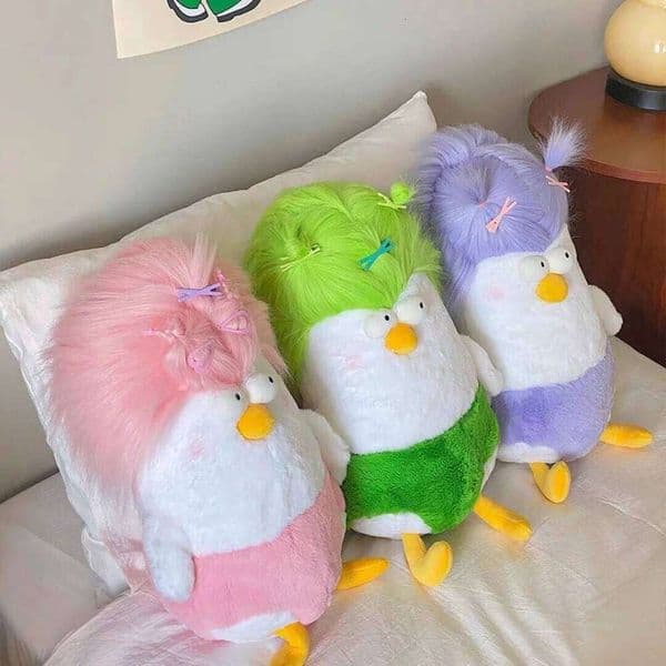 1pcs45cm cute headshot rooster plush toy pillow funny rag doll for men and women birthday gifts W260306