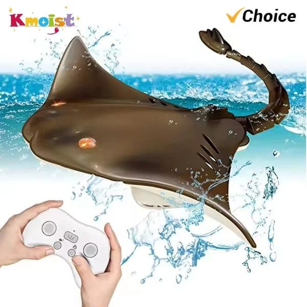 24G Wireless Waterproof Children Interactive Electric Simulation Manta Ray Swimming Fish Toy Rc Animal Remote Control Toys Gift 260304