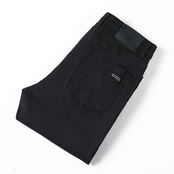Classic Black Work Denim Trousers Male Brand Clothing Size 28-38 Business Men's Jeans Casual Straight Stretch Fashion Mens Pants H260306