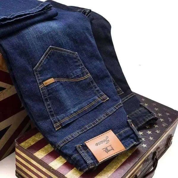 2025 Spring Autumn Men's Blue Classics Straight Loose Jeans Business Casual Cotton Stretch Denim Male Brand Black Pants H260306
