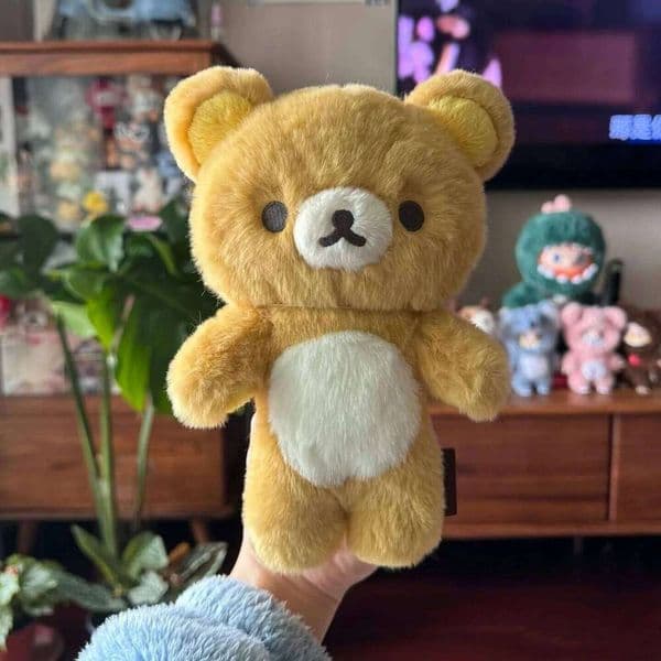 20cm Kawaii Rilakkuma Plushies Stuffed Korilakkuma Plush Cute Anime Character Brown/White Bear Dolls, Soft Hugging Toy Girl W260306