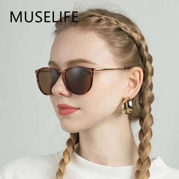 MUSELIFE Fashions 2025 Oval Small Sunglasses Clear Classic UV400 Sun Glasses Trends Female Transparent Shades For Women Z260307