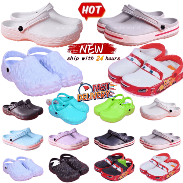 designer Classic Clog luxury brand slippers men women home sandals breathable quick drying beach sandals white black green blue35-47