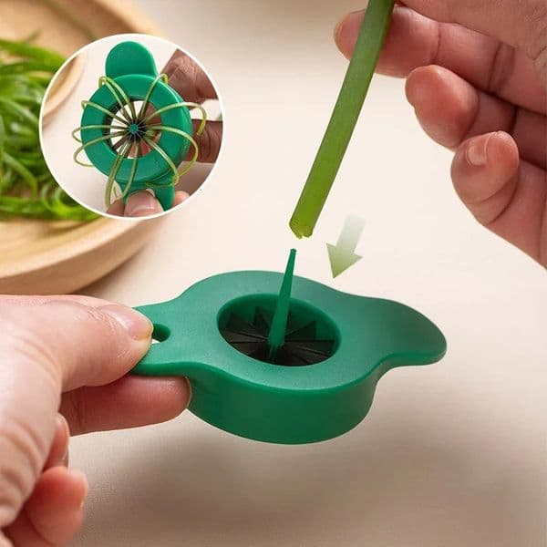 1pcs Green Onion Easy Slicer Shredder Plum Blossom Scallions Cut Green Onion Wire Drawing Kitchen Superfine Vegetable Shredder 260306
