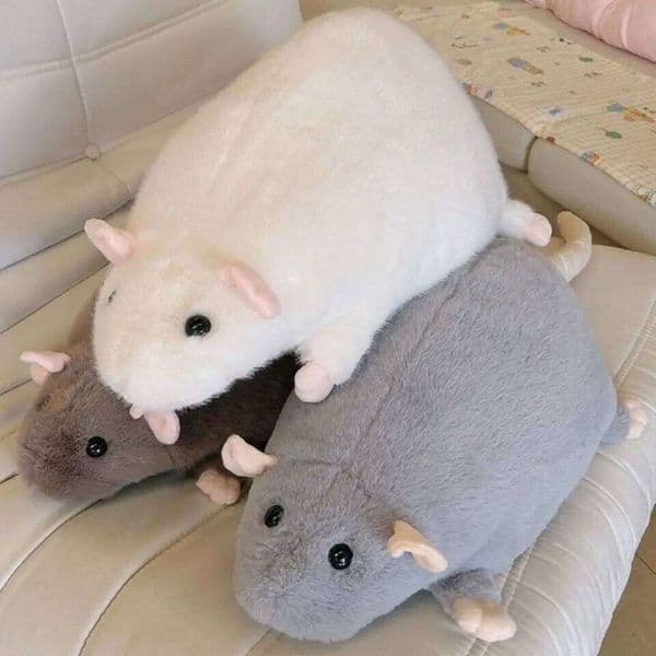 Cute 30/45/90cm Mouse Cartoon Oversized Flower Branch Rat Doll Plush Soft Animal Figure Kids Gift Birthday W260306