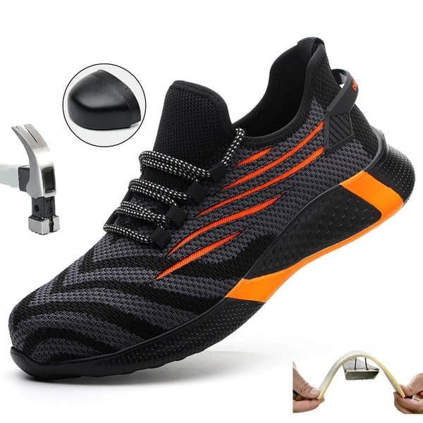 Men Work Safety Shoes Anti-puncture Working Sneakers Male Indestructible Work Shoes Men Boots Lightweight Men Shoes Safety Boots 260307