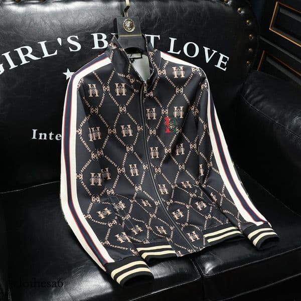 2026 New Four Seasons Stand Collar Cardigan Trendy Sweatshirt Jacket Coat European Fashion Brand Men's Clothing