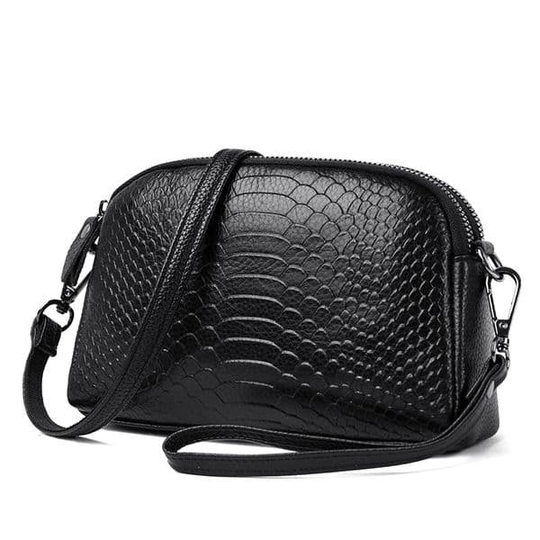 Leather Evening Bag - Cowhide Crossbody Handbag for Women Cowhide Leather Shoulder Bag - Fashionable Summer Clutch for Ladies