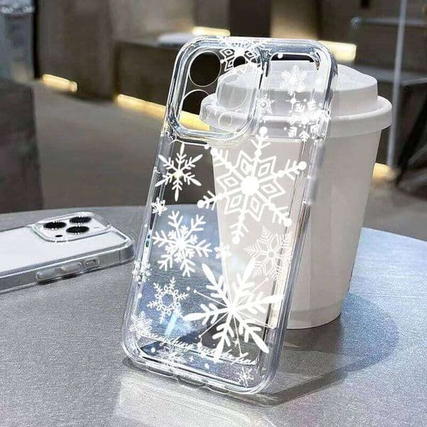 Phone Case For Galaxy S25 FE S24 S23 S22 Ultra Plus A16 A36 A55 A54 A53 A35 A34 Christmas Winter Snowflake Shaped Cover H260305