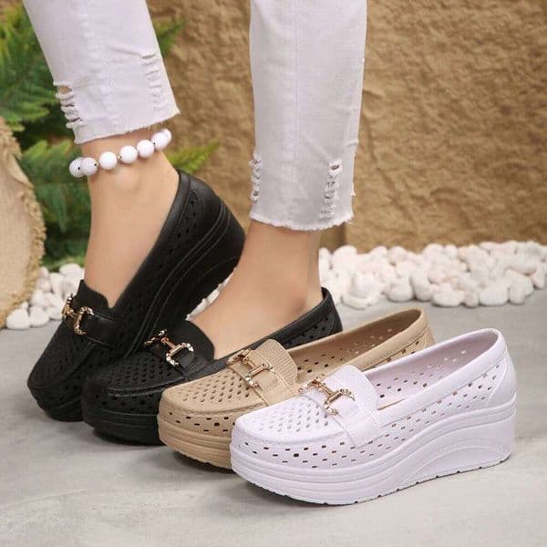Fashion New Breathable Sexy Wedge Work Spring Summer Hot-selling Comfortable Thick-soled Non-slip Sports Shoes for Women