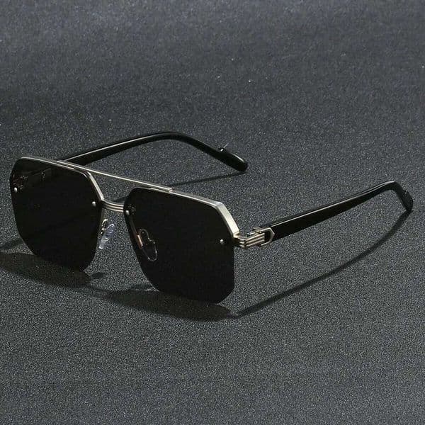 Polygon Sunglasses Rectangle Fashion Frame Women Men Large Square Sun Glasses for Female Male Gradient Traveling Oculos Z260306
