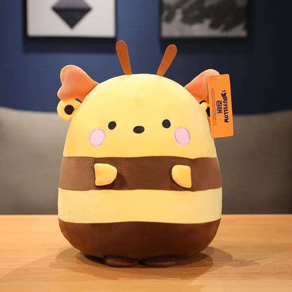 Super soft cute small kiln bee plush toy lying posture insect series girl doll W260306