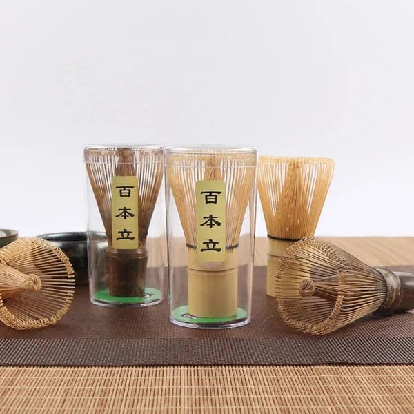 Tea Brush Teaware Japanese Ceremony Bamboo Chasen Kitchen Accessories Tranditional Wear Resistant Matcha Green Powder Whisk 260304