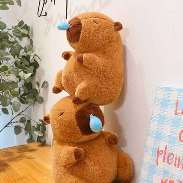 1-3pcs Big Capybara Plush Toy Cute Capibara Stretch Snot Funny Fluffy Doll Kawaii Stuffed Animals Birthday Gift Home Decor W260306