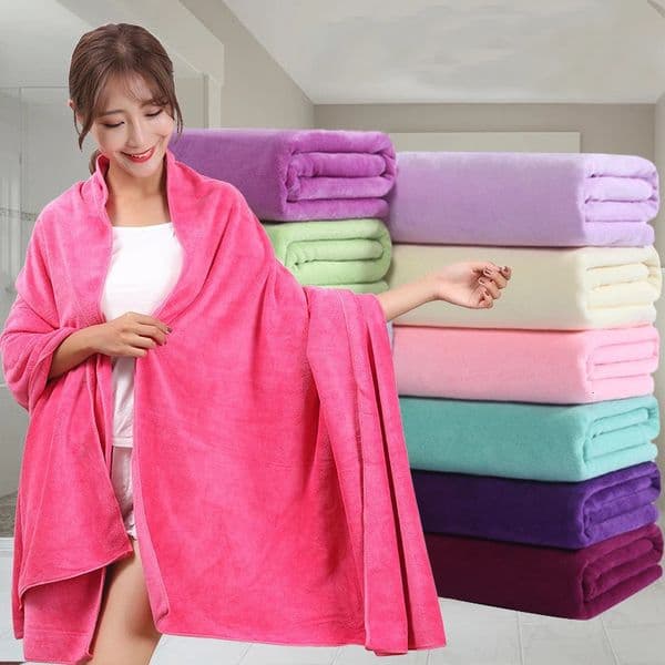 100/120/150/180X200 cm Extra large microfiber bath towel super absorbent quick-drying soft and environmentally friendly towel 260305