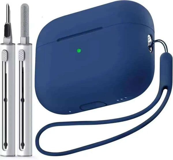 For 2 Cover with Cleaner Pen Kit Soft Silicone Protective Case for Airpods pro 2nd/1st case Generation 26Y0309