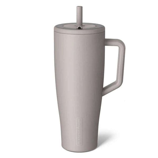 40 oz Insulated Tumbler with Handle and Straw, Leakproof Stainless Steel Water Bottle for Cold Drinks, Cup Holder Friendly 26W0309