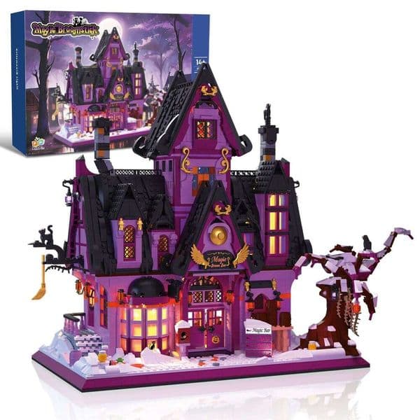 2639PCS Magic Bar Building Blocks Creative City Street View Model MOC Mini Bricks Set With Light Kids DIY Toys Halloween Gifts C260326