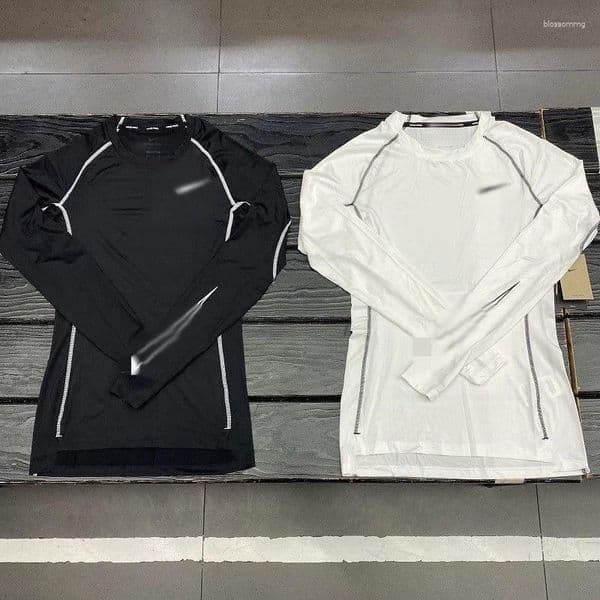 Men's T Shirts Designer Brand Sports Compression Long-Sleeve T-Shirt: High-Elasticity Quick-Dry Fitness Running Training Track Base Layer
