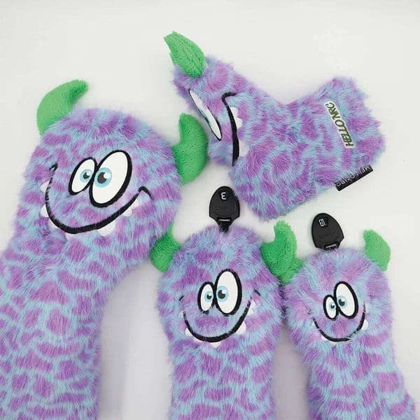 'Plush Pattern Club Covers, for Woods, Head Covers For Woods And Driver 26Y0309