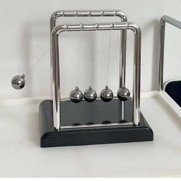 Newtons Cradle Balance Steel Ball Teaching Supplies Physics Science Pendulum Desktop Toys Stress Relief Gifts Home Decoration