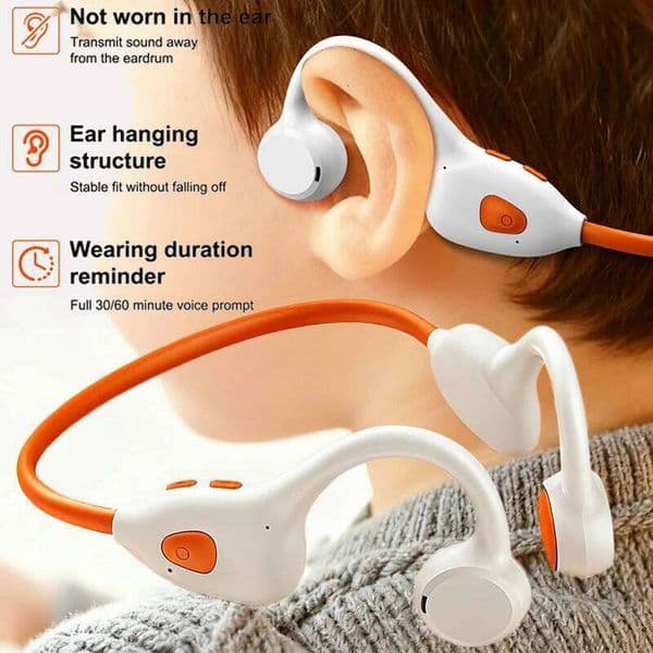 Air Conduction Stereo Headphones Kids Open Ear BT6.0 Earphones Wireless Learning Noise Reduction Music Headset Earhook 26L0309
